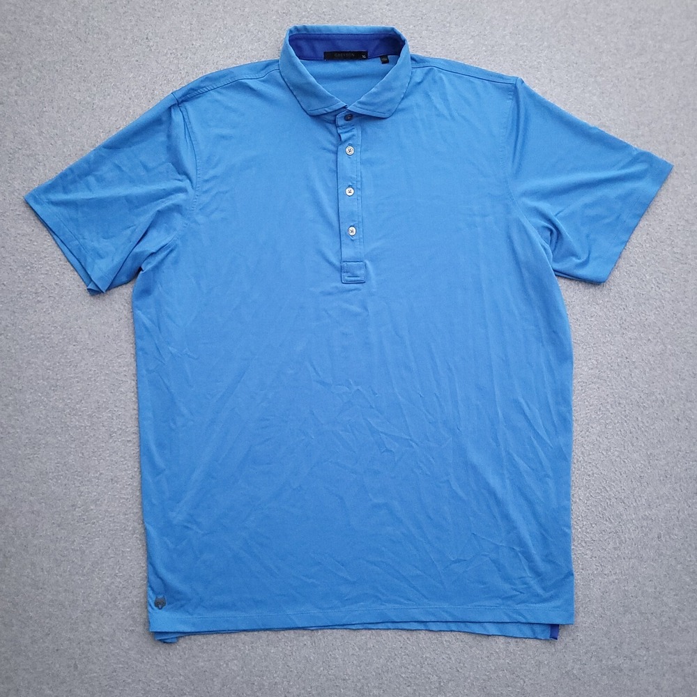 Greyson Polo Shirt Mens XL Golf Performance Stretch Blue
